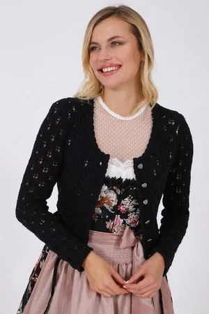 KRÜGER Trachtenstrickjacke Trachten Strickjacke 