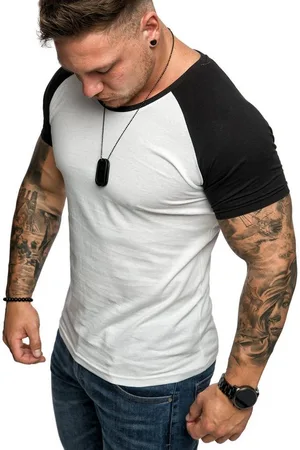amaci T-Shirt SALEM Basic Raglan T-Shirt mit Rundhalsausschnitt Herren Basic Raglan Shirt mit Rundhalsausschnitt - Verkäufer:
