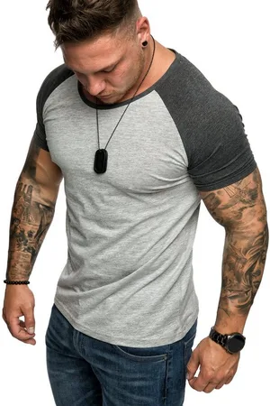 amaci T-Shirt SALEM Basic Raglan T-Shirt mit Rundhalsausschnitt Herren Basic Raglan Shirt mit Rundhalsausschnitt - Verkäufer: