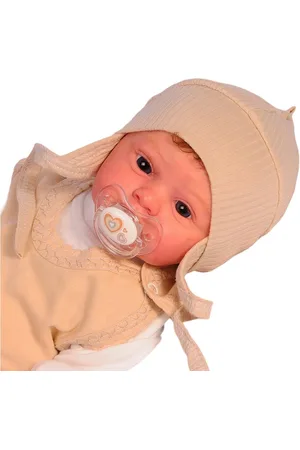 La Bortini Erstlingsmütze Mütze für Neugeborene Baby Haube Mützchen in gerippt 32 34 36 38 40 42 44 - Verkäufer: A&O Baby-und Kindermoden