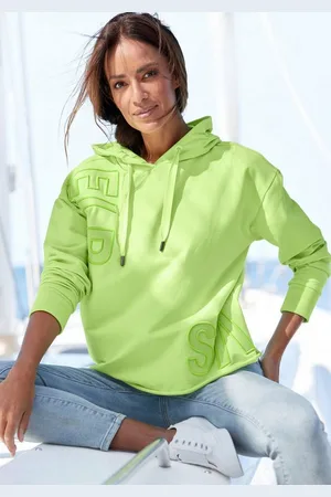 ELBSAND Kapuzensweatshirt Elgin mit Logostickerei, lockerer Hoodie aus elastischer Baumwolle