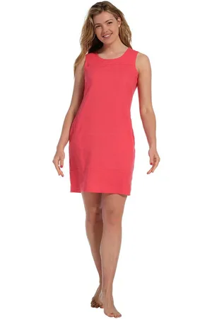 Pastunette Strandkleid Damen Strandkleid pink (1-tlg) mit Leinen - Verkäufer: HELLER-SHOES