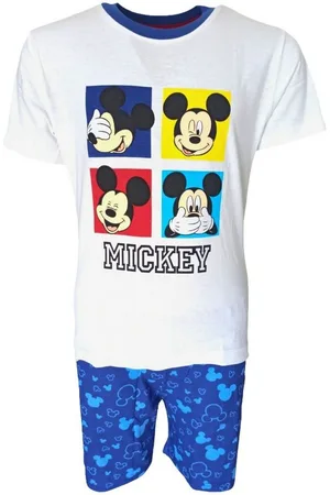Disney Schlafanzug Mickey Maus (2 tlg) Jungen Pyjama kurzarm Shorty Gr. 98-128 cm - Verkäufer: Starkids Licensed Brands and more