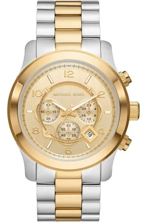 Michael Kors Chronograph RUNWAY MK9075, Quarzuhr, Armbanduhr, Damenuhr, Stoppfunktion, Edelstahlarmband