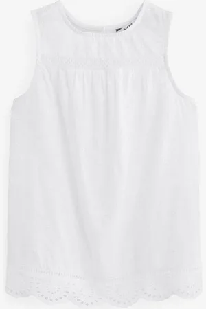 Next Shirttop Ärmelloses Oberteil mit Lochstickerei, Kurzgröße (1-tlg) - Verkäufer: Germany GmbH