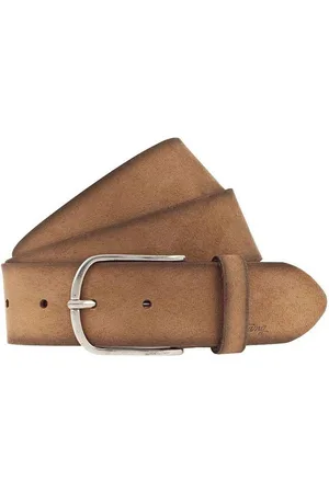 Mustang Ledergürtel Velour-Damengürtel mit Logoschriftzug