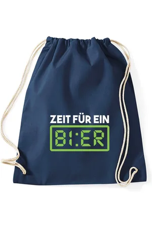 Youth Designz Turnbeutel "Zeit Bier" Baumwoll Tasche Turnbeutel, mit lustigem Print - Verkäufer: EmDa Trading GmbH