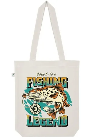 Youth Designz Tragetasche "Fishing Legend" Jutebeutel Tasche Lange Henkel, mit trendigem Print - Verkäufer: EmDa Trading GmbH
