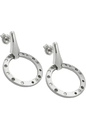 GALLAY Paar Ohrstecker Ohrring 30x20mm Zirkonias mattiert rhodiniert Silber 925 (1-tlg) - Verkäufer: Cats Collection
