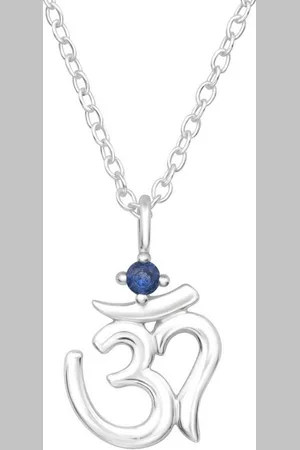 ALEXANDER YORK Kette mit Anhänger Om Yoga Symbol Zirkonia, 2-tlg., 925 Sterling Silber - Verkäufer: