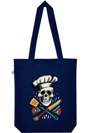 Youth Designz Tragetasche Skull Cooking Totenkopf Koch Jutebeutel Tasche Lange Henkel, mit trendigem Print - Verkäufer: EmDa Trading GmbH