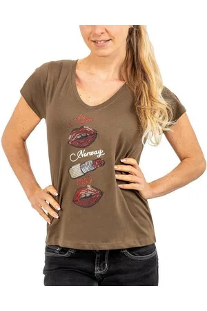 Geographical Norway T-Shirt Modernes Kurzarm Shirt bajabrica (1-tlg) mit diversen Verzierungen - Verkäufer: bans24