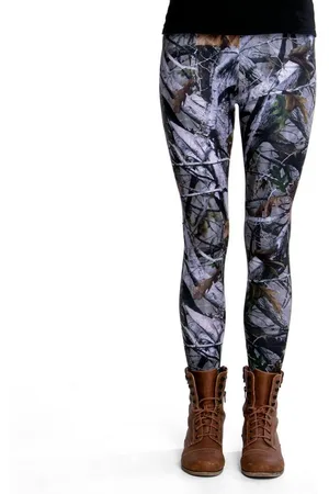 cosey Leggings Bunte Bedruckte Motiv-Leggings Baum/Wald (Einheitsgröße XS-L) Baum Camouflage - Verkäufer: PhoneNatic