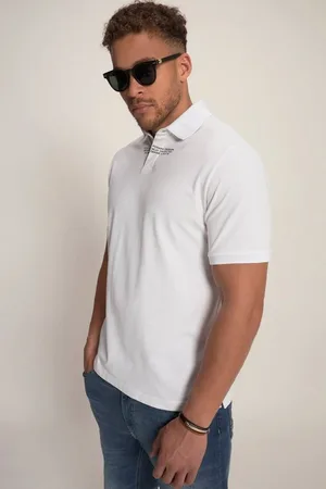 STHUGE Poloshirt Poloshirt Piqué Halbarm Print bis 8 XL - Verkäufer: Popken Fashion Group