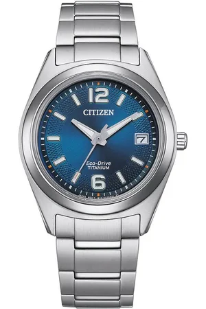 Citizen Solaruhr FE6151-82L, Armbanduhr, Damenuhr, Titanarmband, Datum, Leuchtzeiger