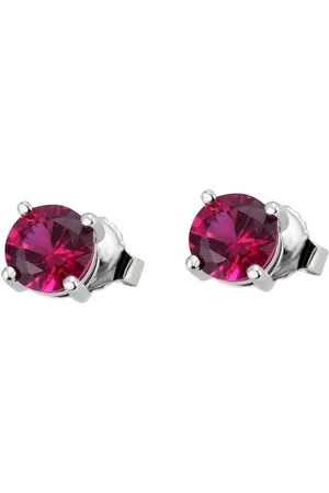 Firetti Paar Ohrstecker Schmuck Geschenk Silber 925 Ohrschmuck pink, mit Zirkonia (synth)
