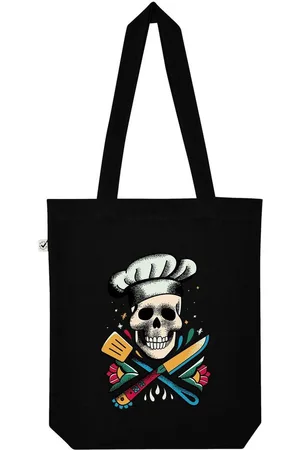 Youth Designz Tragetasche Skull Cooking Totenkopf Koch Jutebeutel Tasche Lange Henkel, mit trendigem Print - Verkäufer: EmDa Trading GmbH