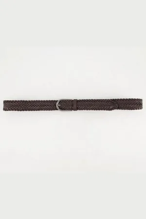 Ulla Popken Hüftgürtel Ledergürtel geflochten Metallic-Schließe - Verkäufer: Popken Fashion Group