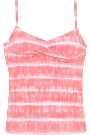 QS by s.Oliver Bügel-Tankini-Top Enja, mit Batikdruck und Wickeloptik