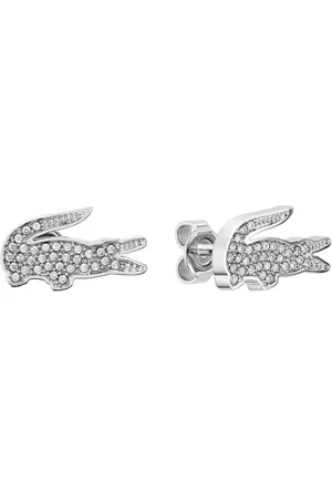 Lacoste Paar Ohrstecker Schmuck Edelstahl Ohrrschmuck Ohrringe CROCODILE, mit Glasstein