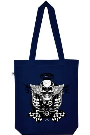 Youth Designz Tragetasche Skull Motor Jutebeutel Tasche Lange Henkel, mit trendigem Print - Verkäufer: EmDa Trading GmbH