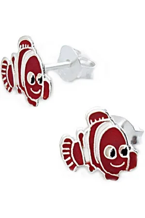 schmuck23 Paar Ohrstecker Kinder Ohrringe Fisch 925 Silber, Kinderschmuck Mädchen Geschenk echte Silberohrringe - Verkäufer: