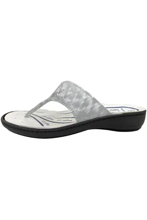 Algemare Damen Zehentrenner Pantolette 3485-9191 colorato Zehentrenner - Verkäufer: DerSchuhhaendler