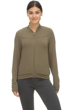 Ragwear Sweatshirt Damen Zipper KENIA 2311-30027 Olive 5031 Khaki - Verkäufer: Fashioncode