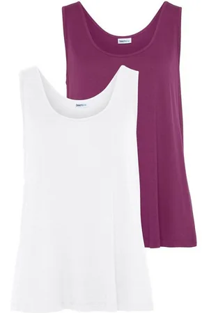 beachtime Tanktop (2er-Pack) aus Viskose, lockere Passform, Basic