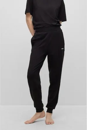 HUGO BOSS Sweathose SHUFFLE_PANTS 10249155 01 mit dezentem Logoschriftzug