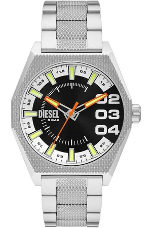 Diesel Quarzuhr SCRAPER DZ2172, Armbanduhr, Herrenuhr, Edelstahlarmband