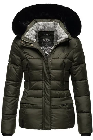 Marikoo Winterjacke Loveleen mit Teddyfell und Kapuze