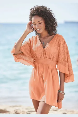 Lascana Tunikakleid mit weiten Ärmeln, aus Spitze, Blusenkleid, Strandmode
