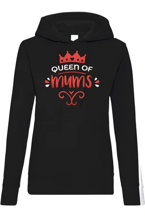 Youth Designz Kapuzenpullover "Queen Of Mums" Damen Hoodie Pullover mit trendigem Frontprint - Verkäufer: EmDa Trading GmbH