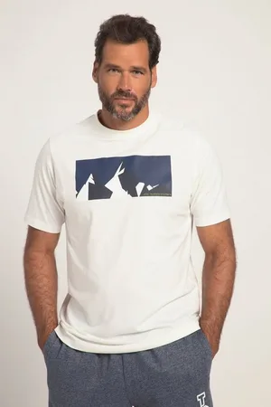 JP 1880 T-Shirt T-Shirt Halbarm Mountain Print Rundhals - Verkäufer: Popken Fashion Group