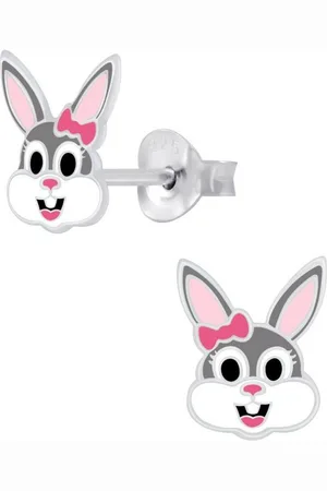 schmuck23 Paar Ohrstecker Kinder Ohrringe Hase Ostern 925 Silber, Kinderschmuck Mädchen Geschenk echte Silberohrringe - Verkäufer: