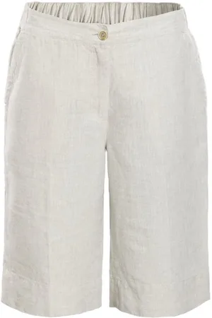 LIVING CRAFTS Bermudas ODETTE Leichter, ungefütterter Webstoff aus reinem Leinen - Verkäufer: