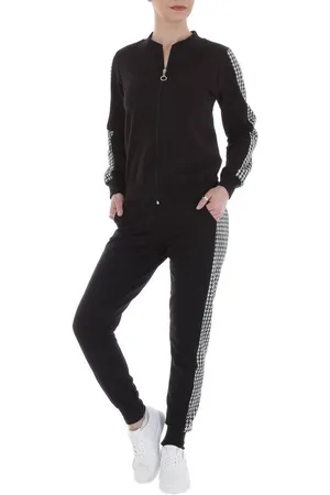 Ital-Design Jogginganzug Damen Freizeit, Hahnentritt Stretch Jogging- & Freizeitanzug in - Verkäufer: