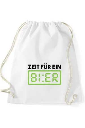 Youth Designz Turnbeutel "Zeit Bier" Baumwoll Tasche Turnbeutel, mit lustigem Print - Verkäufer: EmDa Trading GmbH
