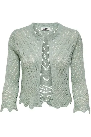 JACQUELINE DE YONG Cardigan Kurze Struktur Strickjacke 3/4 Arm Häkelspitze Cardigan JDYSUN JDYSUN 3/4 CROPPED CARDIGAN KNT - Verkäufer: ARIZONAS