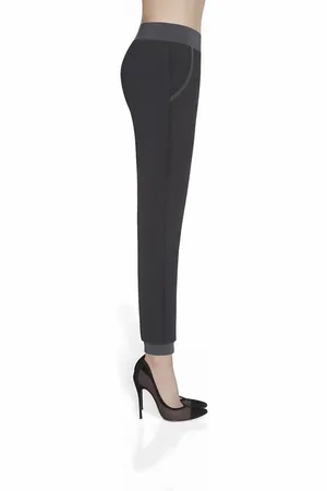 Basbleu Leggings Hose Leggings Leggins lang weich bequem Stretch 200den Hannah schwarz- bequem - Verkäufer: YESET Shop