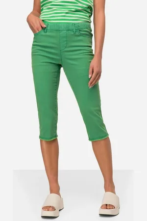 Laurasøn Funktionshose Caprihose Jeggings Fransensaum Elastikbund - Verkäufer: Popken Fashion Group