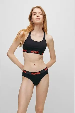 HUGO BOSS Bralette-BH BRALETTE PADDED SPOR mit elastischem Bund