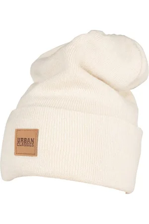 Urban classics Beanie Unisex Synthetic Leatherpatch Long Beanie (1-St)