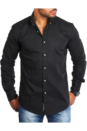 Carisma Langarmhemd Herren Leinen Baumwoll Mix Casual Hemd 8529 Regular Button-Down-Kragen Langarm Uni - Verkäufer: fresh-style