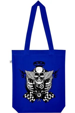 Youth Designz Tragetasche Skull Motor Jutebeutel Tasche Lange Henkel, mit trendigem Print - Verkäufer: EmDa Trading GmbH