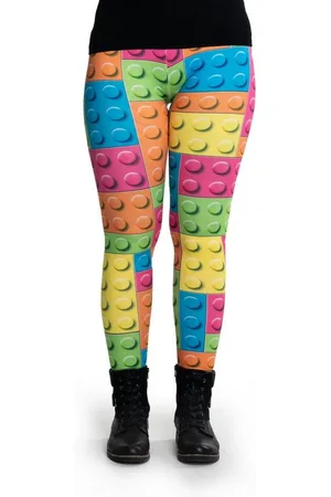 cosey Leggings Festival Leggings/Tights (Einheitsgröße XS-L) Baustein - Verkäufer: PhoneNatic