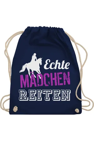 Shirtracer Turnbeutel Echte Mädchen Reiten - Geschenk Reiterin Pferdegeschenke Reiten, Pferd & Pferde - Verkäufer: