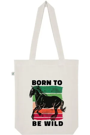 Youth Designz Tragetasche "Born To Be Wild" Jutebeutel Tasche Lange Henkel, mit trendigem Print - Verkäufer: EmDa Trading GmbH