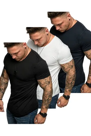 amaci T-Shirt 3. TACOMA 3er-Pack T-Shirts (3er-Pack) Herren Basic Oversize T-Shirt mit Rundhalsausschnitt - Verkäufer: